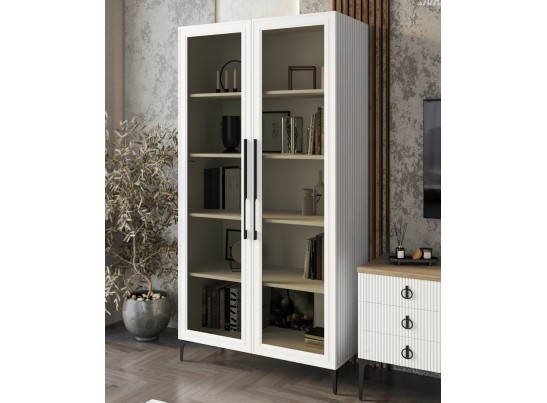 Витрина Стелла 2-ств белый