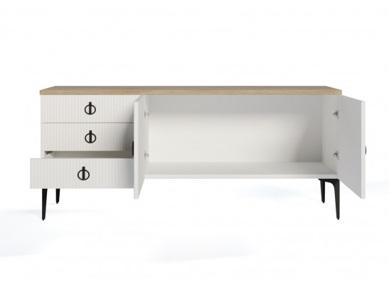 Гостиная Стелла 1+тв+2 белый