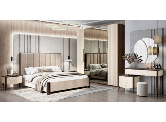 Кровать Жаклин 180x200 см бежевый