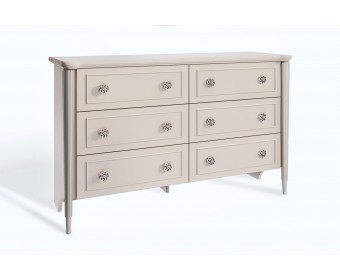 Комод Диана 6 ящиков бежевый