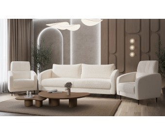 Комплект мягкой мебели Стелла белый