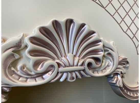 Кухня Афина 30 (3,9*2,6 м) крем/фиолетовая патина