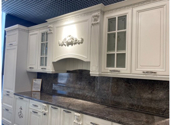 Кухня Кальяри Бьянка 26 (3,6 м) белый матовый