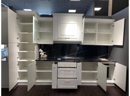 Кухня Гарвард 35 (3,3 м) белый матовый