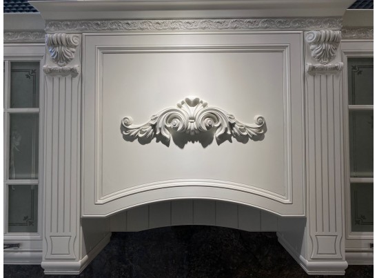 Кухня Кальяри Бьянка 36 (3 м) белый матовый