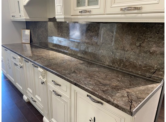 Кухня Кальяри Бьянка 36 (3 м) белый матовый