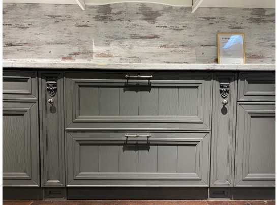 Кухня Берлин 42 (3,6 м) Гриджио-Бьянка