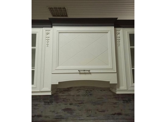 Кухня угловая Берлин 37 (4,2*2,1 м) Гриджио-Бьянка