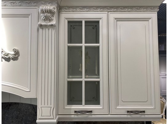 Кухня Кальяри Бьянка 44 (4,9 м) белый матовый