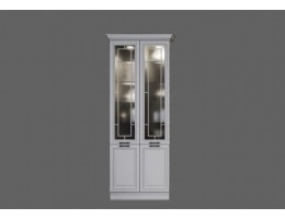 Буфет Лондон (0,9 м) серый шелк