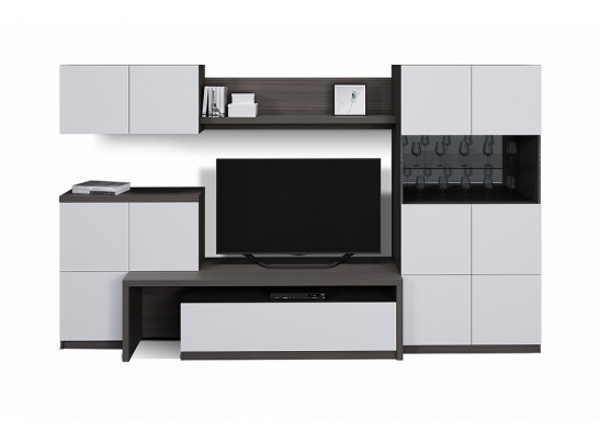 Шкаф 2-створчатый со стеклянными дверцами ENNI