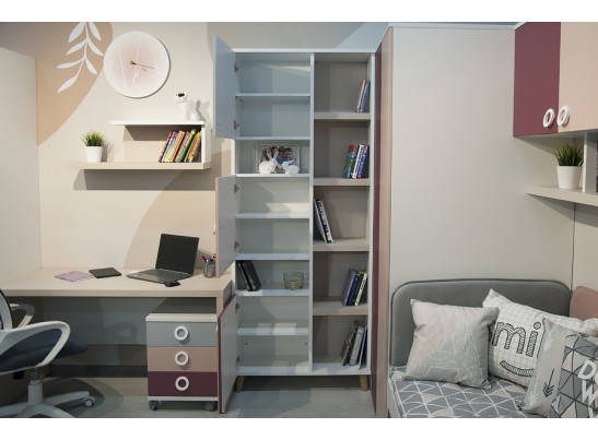 Шкаф для книг SMARTY PINK