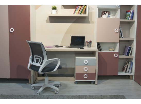 Модульная система подростковая SMARTY PINK в Кургане