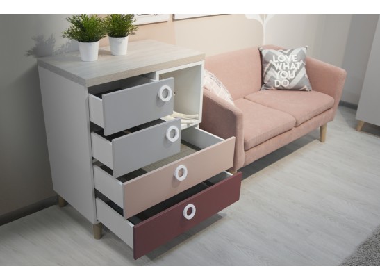 Модульная система подростковая SMARTY PINK в Кургане