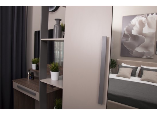 Шкаф 2-х ств с зеркалом BARCELONA в Кургане