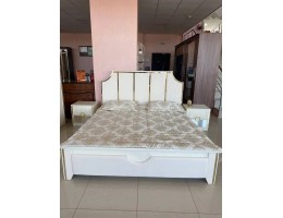 Спальня "Мила" (4х ств. кровать 1,8,дсп настил) крем/капучино