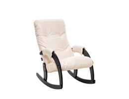 Кресло-качалка Модель 67 Венге текстура, к/з Varana cappuccino