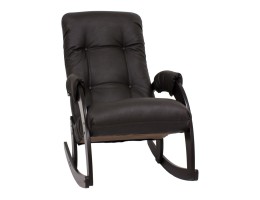 Кресло-качалка Модель 67 Венге, к/з Dundi 108