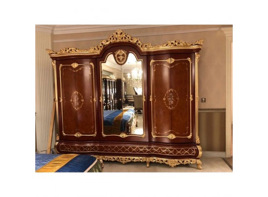 Спальный гарнитур Версаль (орех-золото)