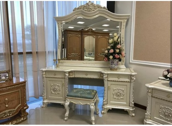 Спальный гарнитур Анабель, беж с золотом