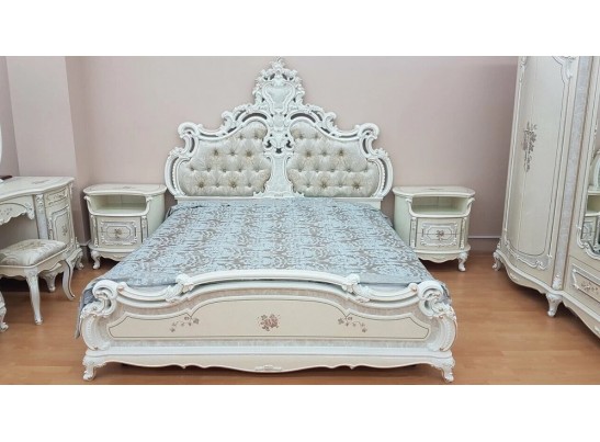 Спальный гарнитур Королева, слоновая кость