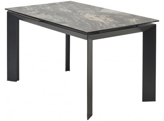 Стол CREMONA 140 KL-176, итальянская керамика/ черный каркас, ®DISAUR в Кургане