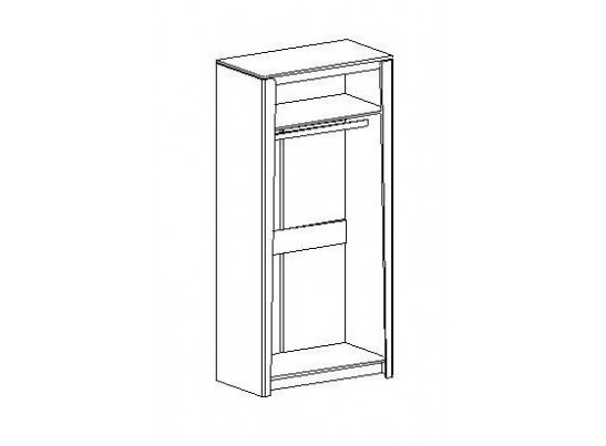 Шкаф двухдверный "Мальта" спальня Дуб винтерберг в Кургане