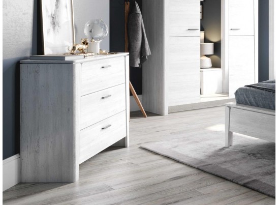 Комод с 3-мя ящиками "Мальта" спальня Дуб винтерберг в Кургане