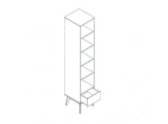 Шкаф однодверный "Калгари" молодежная в Кургане