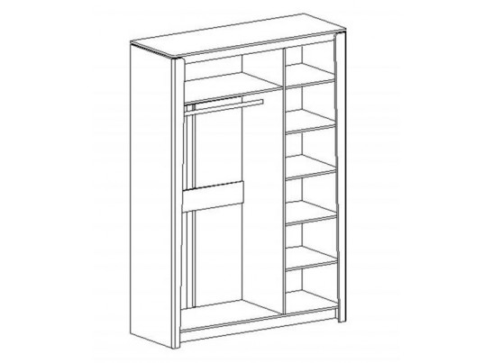 Шкаф трехдверный "Мальта" спальня Таксония в Кургане
