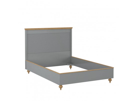 Кровать "Рандеву" 140 (белый, серый) в Кургане