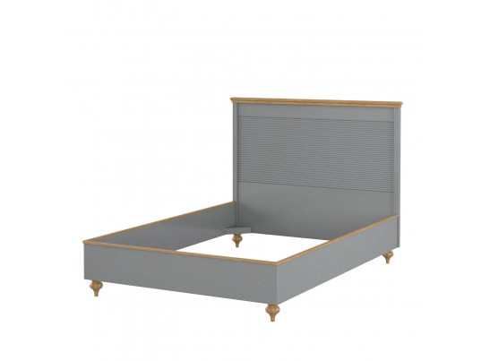 Кровать "Рандеву" 140 (белый, серый) в Кургане