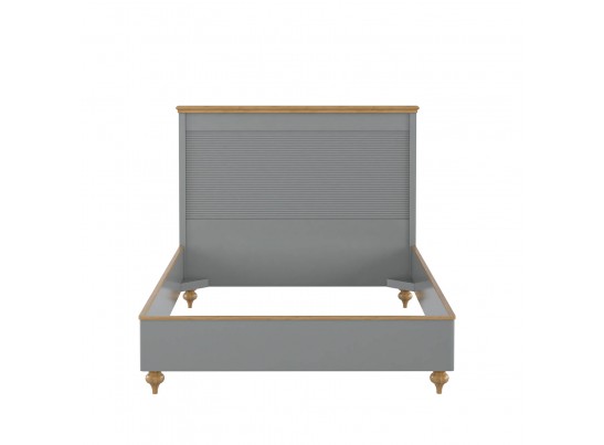 Кровать "Рандеву" 140 (белый, серый) в Кургане