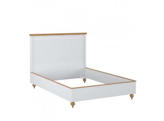 Кровать "Рандеву" 140 (белый, серый) в Кургане