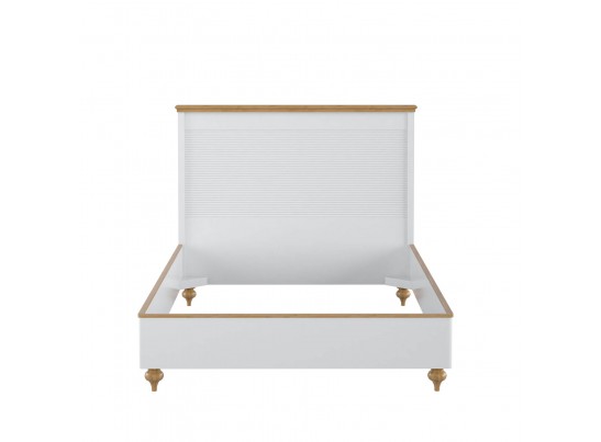 Кровать "Рандеву" 140 (белый, серый) в Кургане