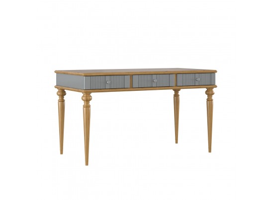 Стол письменный "Рандеву" 003 (белый, серый) в Кургане