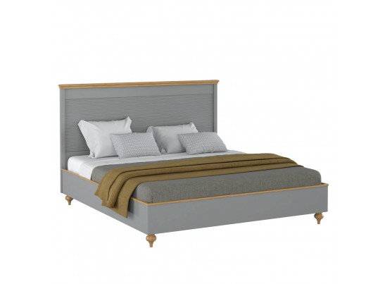 Кровать "Рандеву" 160 (белый, серый) в Кургане