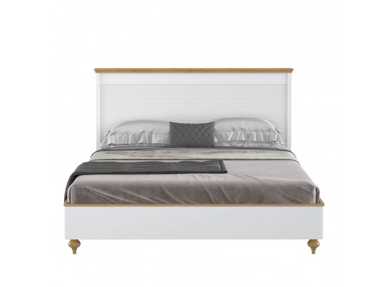 Кровать "Рандеву" 180 (белый, серый) в Кургане