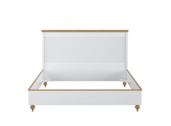 Кровать "Рандеву" 180 (белый, серый) в Кургане