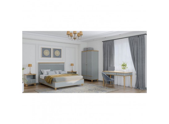 Кровать "Рандеву" 180 (белый, серый) в Кургане