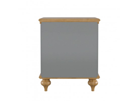 Тумба прикроватная "Рандеву" 01 (белый, серый) в Кургане