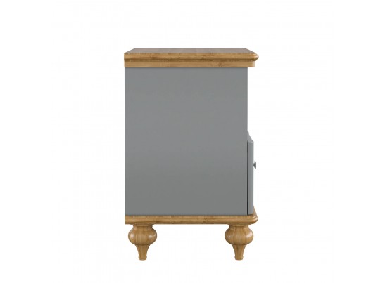 Тумба прикроватная "Рандеву" 01 (белый, серый) в Кургане