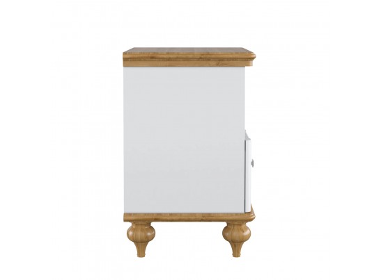 Тумба прикроватная "Рандеву" 01 (белый, серый) в Кургане