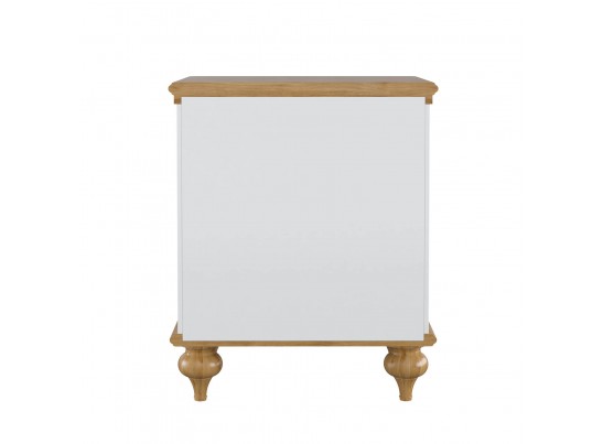 Тумба прикроватная "Рандеву" 01 (белый, серый) в Кургане