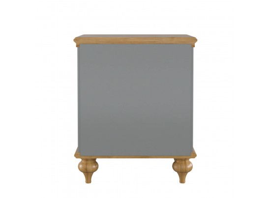 Тумба прикроватная "Рандеву" 02 (белый, серый) в Кургане