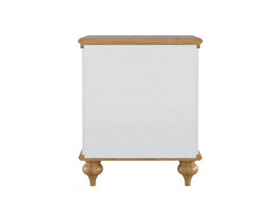 Тумба прикроватная "Рандеву" 02 (белый, серый) в Кургане