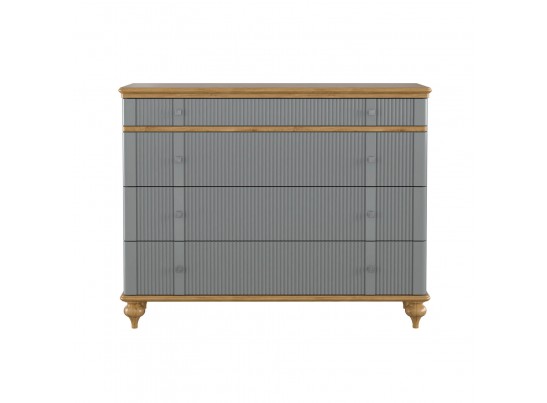 Комод "Рандеву" 04 (белый, серый) в Кургане