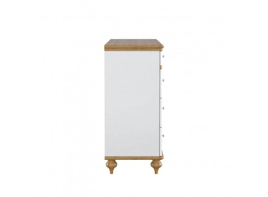 Комод "Рандеву" 04 (белый, серый) в Кургане