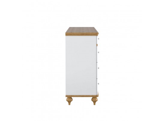 Комод "Рандеву" 08 (белый, серый) в Кургане