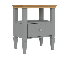 2.1.3 Тумба прикроватная "Ольса" 01 (серый 7042/антик 24) 